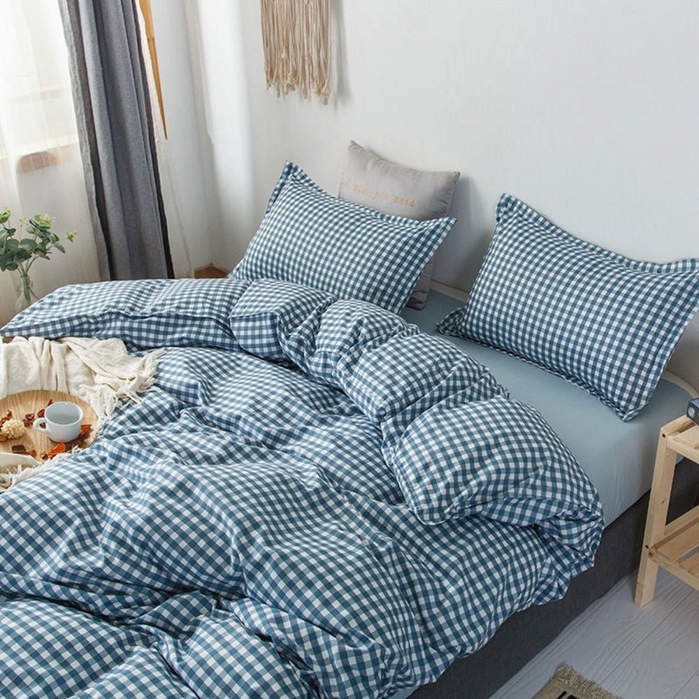 Abstract Chessboard | Bedding Set with Minimalistic Design | Soft Polyester Duvet Covers for Stylish Comfort
