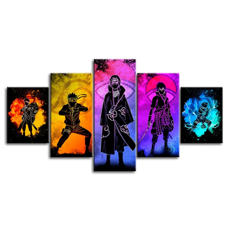 Anime Art Collection | Canvas Wall Art Set with High-Definition Printing | Stunning Decor for Naruto Fans