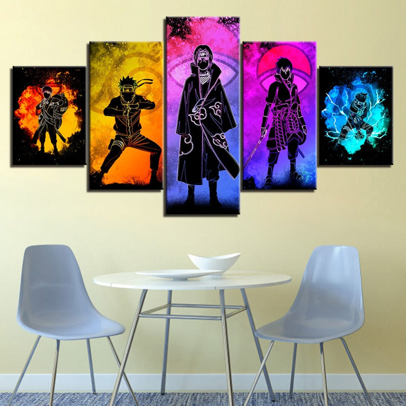 Anime Art Collection | Canvas Wall Art Set with High-Definition Printing | Stunning Decor for Naruto Fans