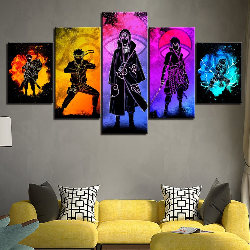 Anime Art Collection | Canvas Wall Art Set with High-Definition Printing | Stunning Decor for Naruto Fans