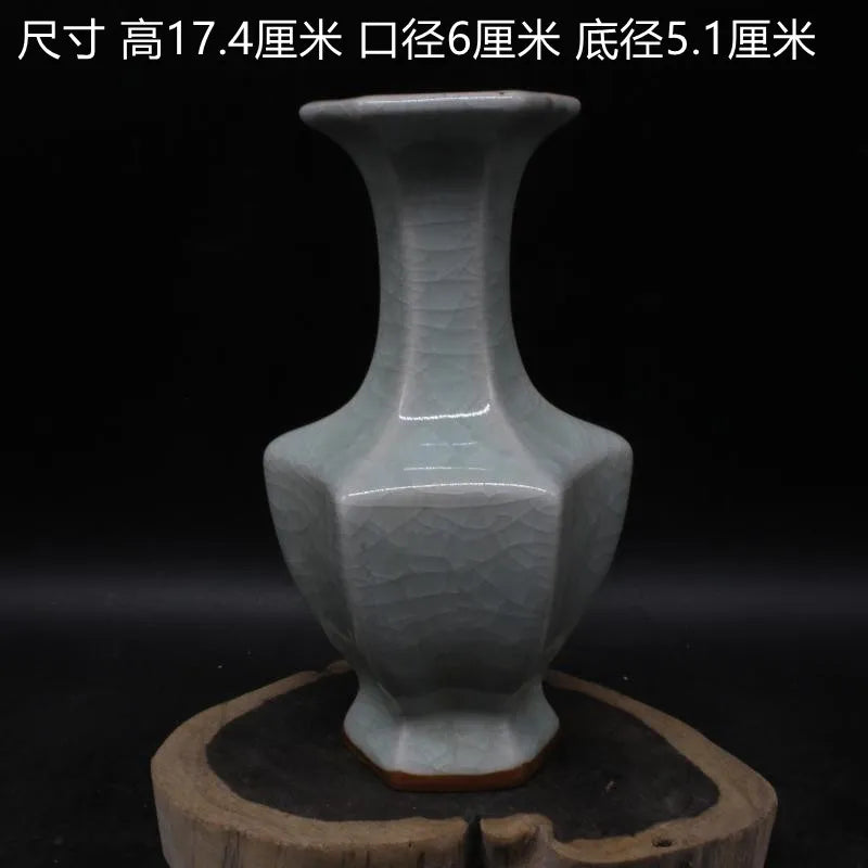 Antique Royal | Ceramic Flower Vase with Floral Design | Elegant Home Decor for Timeless Charm