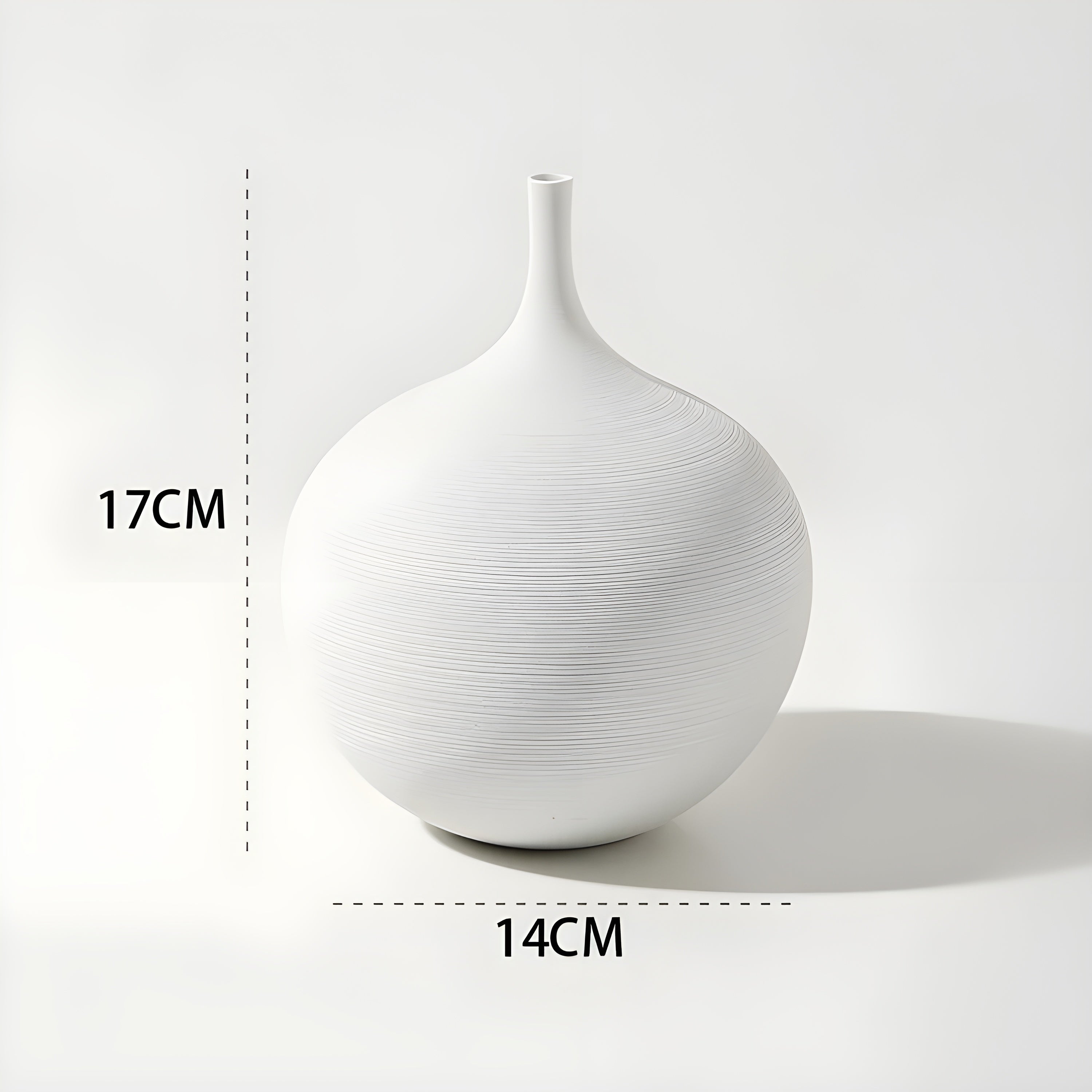 Artisan Collection | Black Ceramic Vase with Hand-Drawn Design | Elegant Accent for Modern Interiors