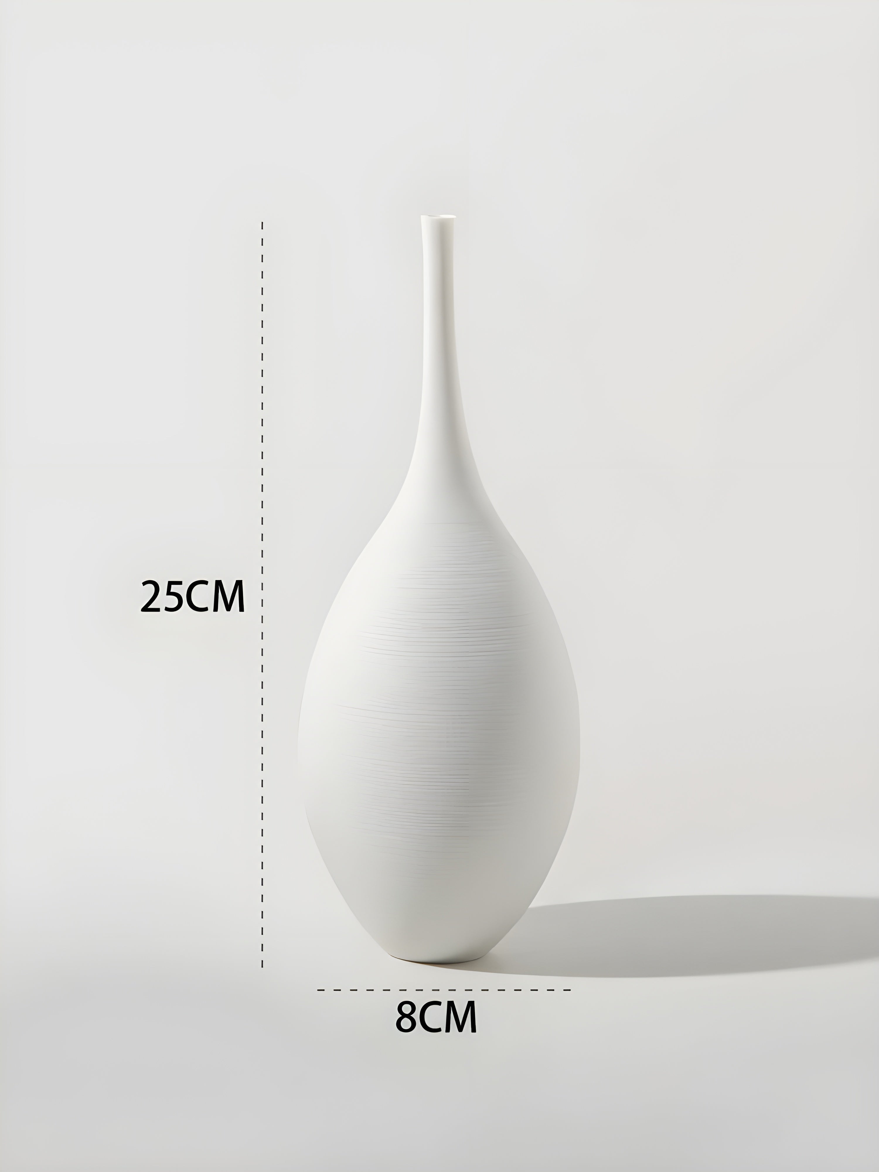 Artisan Collection | Black Ceramic Vase with Hand-Drawn Design | Elegant Accent for Modern Interiors