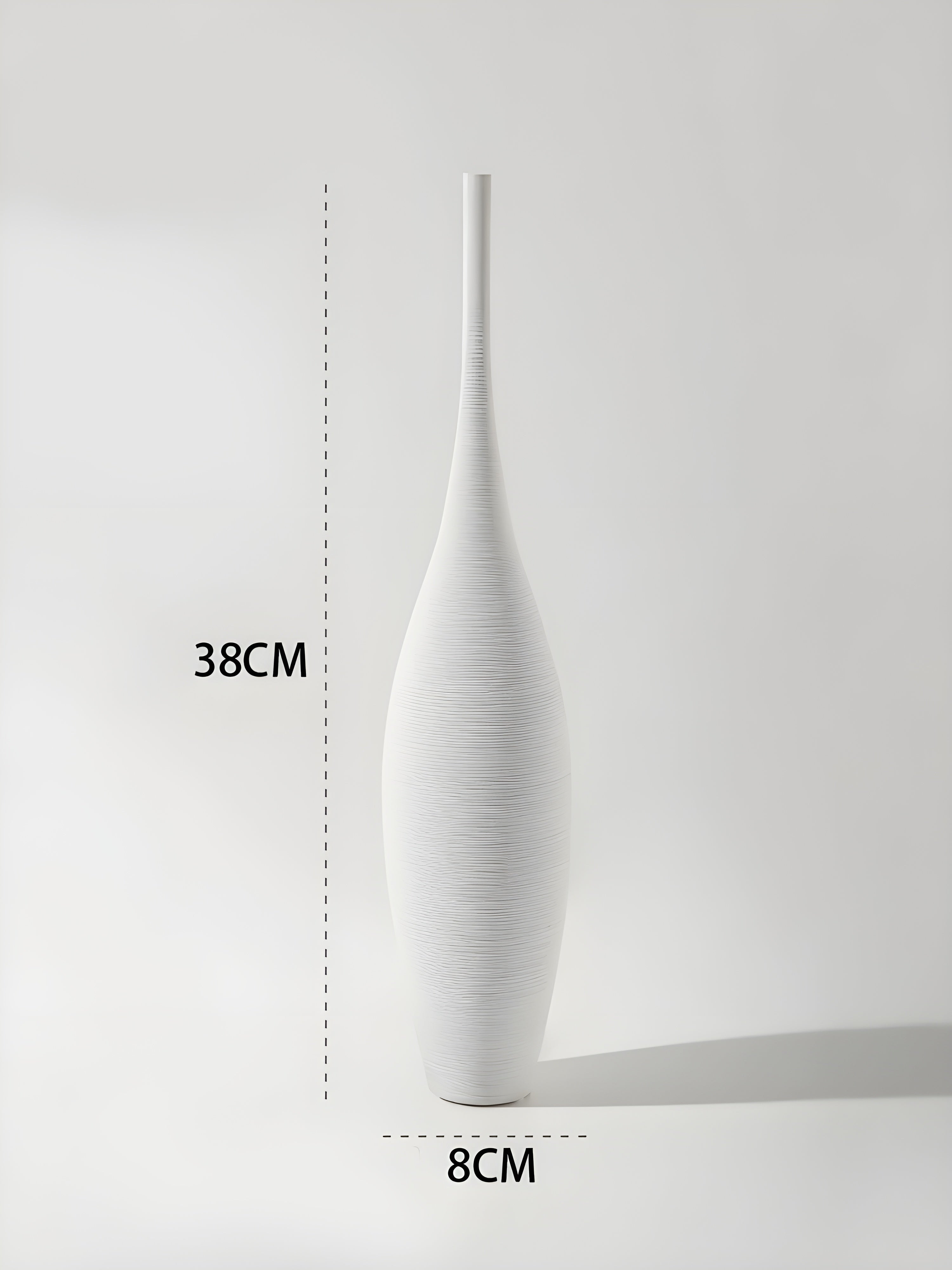 Artisan Collection | Black Ceramic Vase with Hand-Drawn Design | Elegant Accent for Modern Interiors