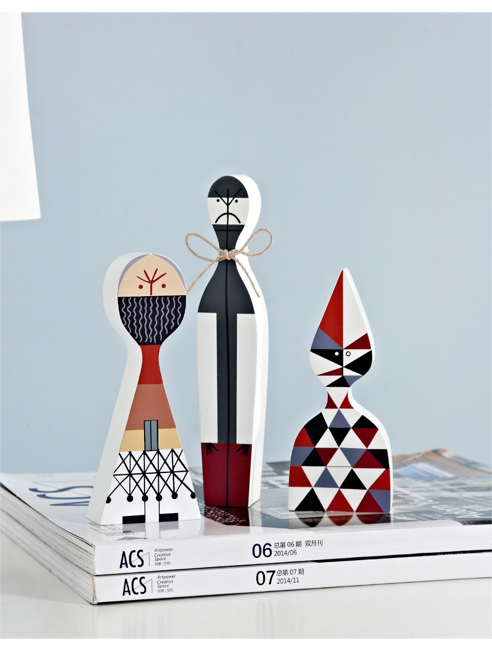 Artisan Wooden Figures | Handcrafted Decorative Accents for Festive Cheer | Unique MDF Wood Design for Versatile Home Decor
