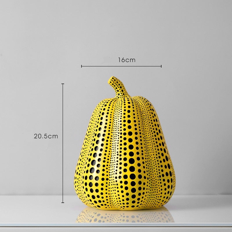 Artistic Pumpkin Sculptures | Elegant Home Decor with Luxurious Finish | Stunning Fall Decor for Sophisticated Spaces