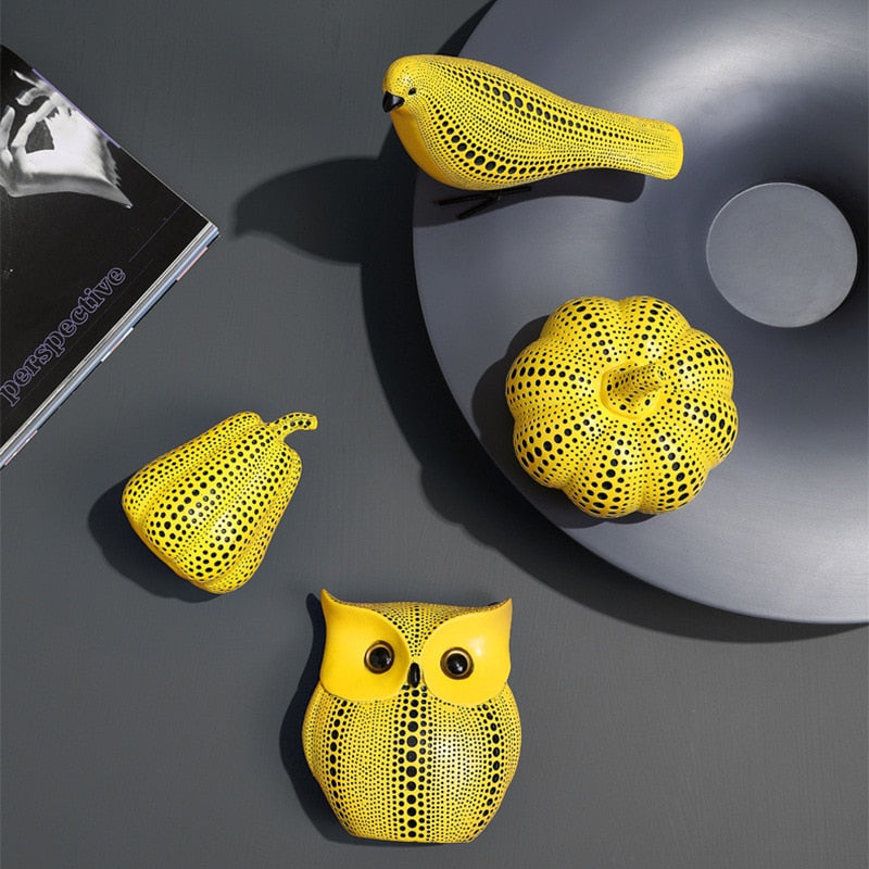 Artistic Pumpkin Sculptures | Elegant Home Decor with Luxurious Finish | Stunning Fall Decor for Sophisticated Spaces