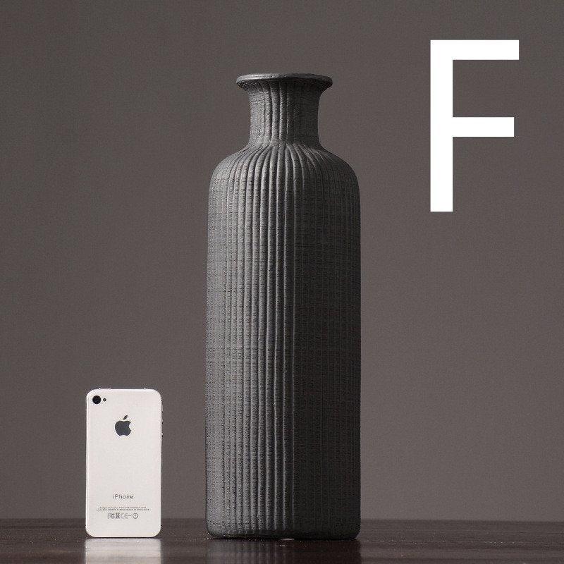 Ceramic Flower Vase Pot with Minimalist Design | Elegant Home Decor for Stylish Arrangements