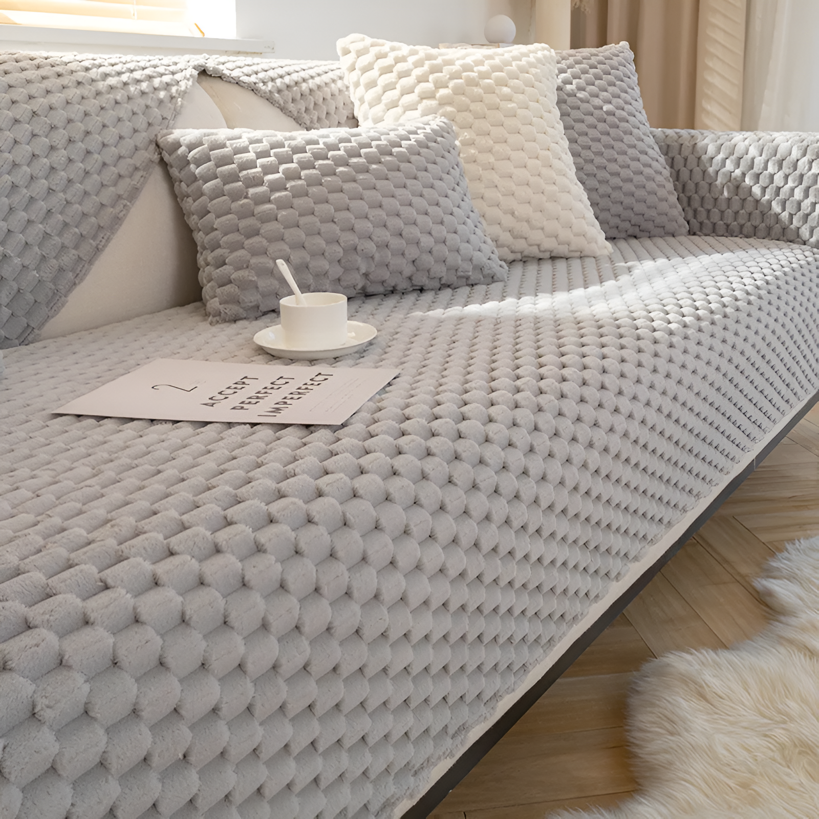 Chic Home | Sofa Cover with Non-Slip Design & Stain Resistance | Stylish Protection for Modern Living Spaces