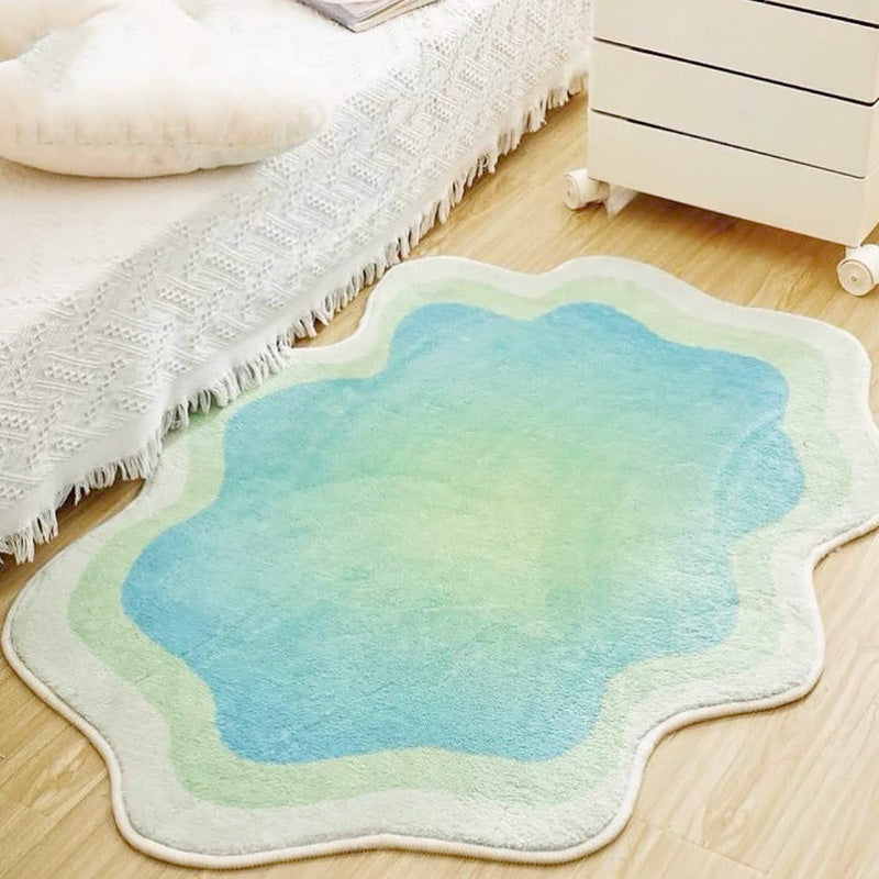 Chic Pastel Cloud Rug | Soft Polyester Carpet with Non-Slip Backing | Cozy Decor for Stylish Bedrooms