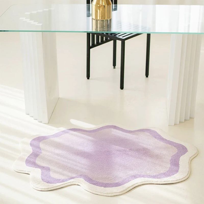 Chic Pastel Cloud Rug | Soft Polyester Carpet with Non-Slip Backing | Cozy Decor for Stylish Bedrooms