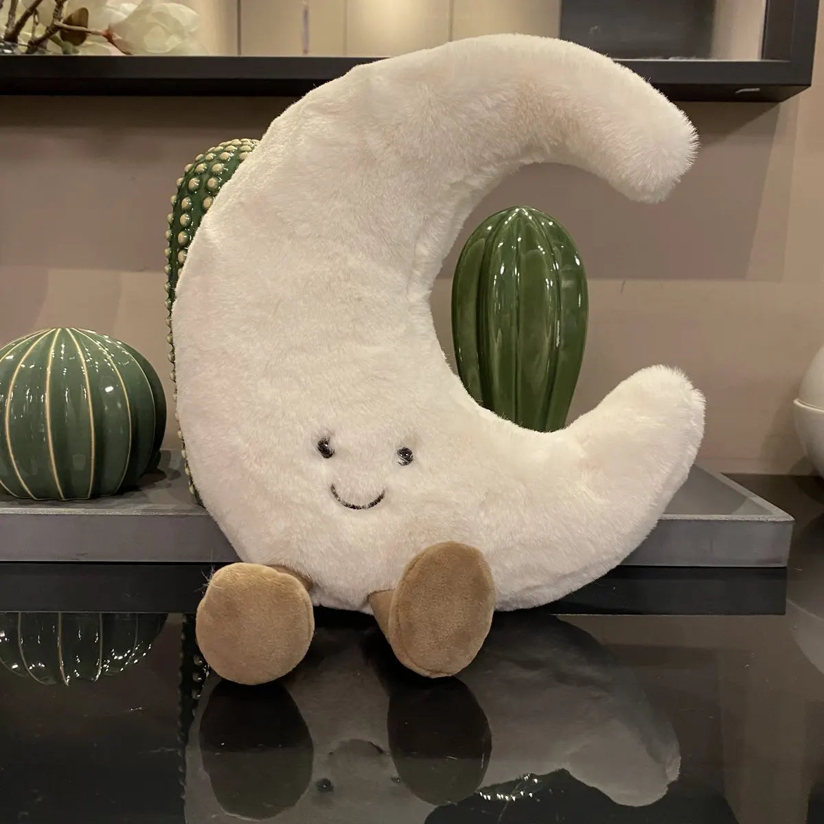 Cosmic Cuddles | Plush Pillow with Soft Material & Expressive Faces | Cuddly Companion for Cozy Decor