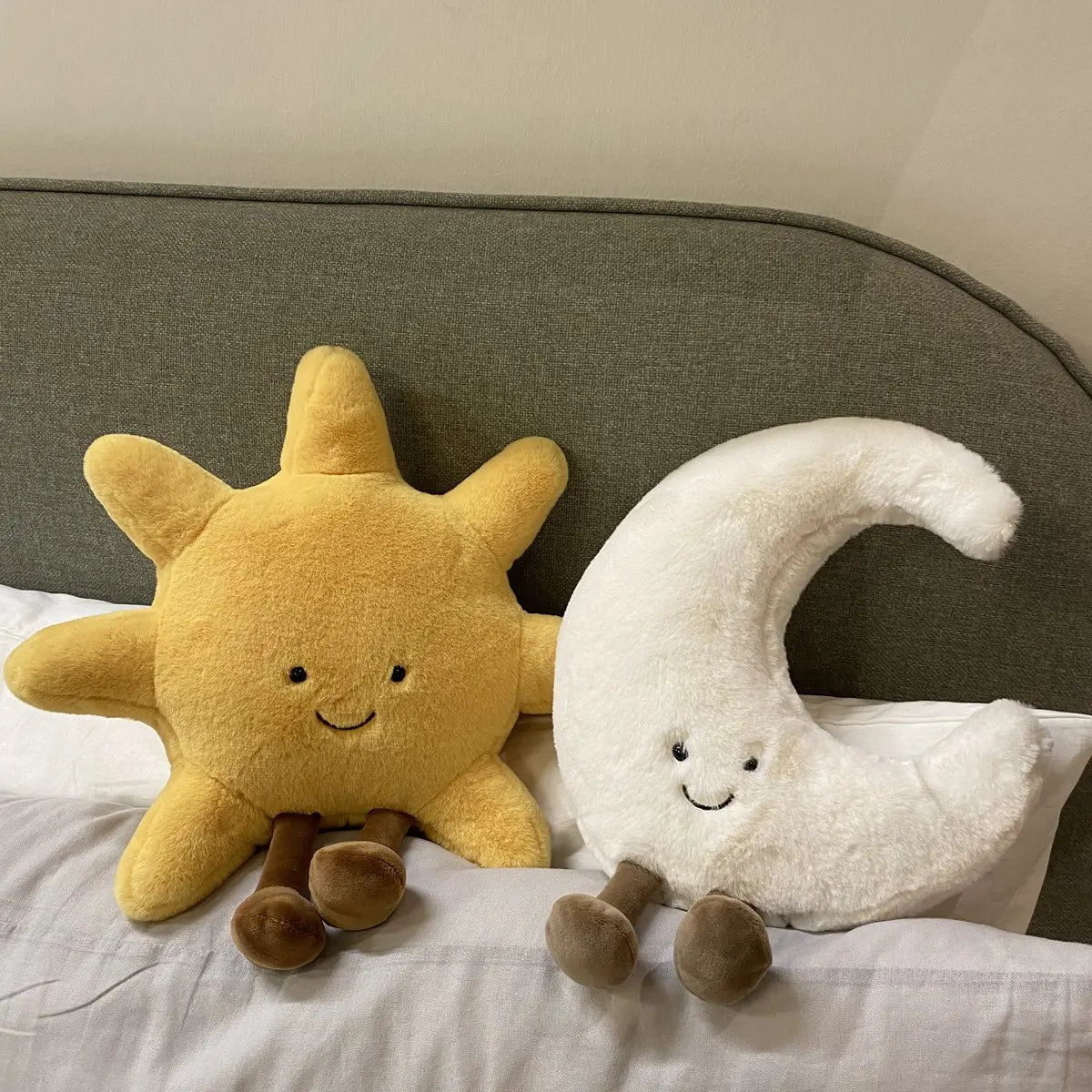 Cosmic Cuddles | Plush Pillow with Soft Material & Expressive Faces | Cuddly Companion for Cozy Decor