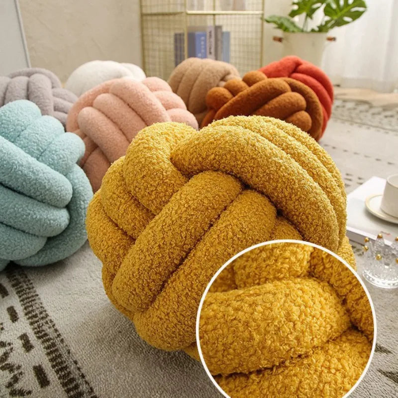Cozy Collection | Hand-Knotted Sheepskin Throw Pillow with Soft Texture | Decorative Couch Pillow for Ultimate Comfort