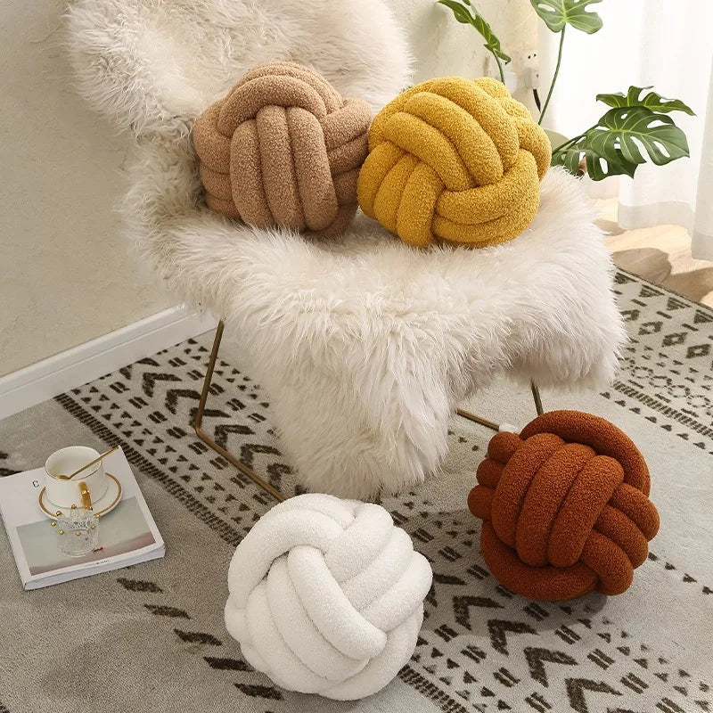 Cozy Collection | Hand-Knotted Sheepskin Throw Pillow with Soft Texture | Decorative Couch Pillow for Ultimate Comfort