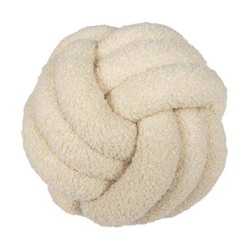 Cozy Collection | Hand-Knotted Sheepskin Throw Pillow with Soft Texture | Decorative Couch Pillow for Ultimate Comfort