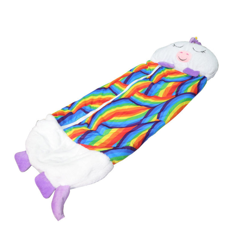 Cozy Companion | Kids Sleeping Bag with Transformable Pillow Design | Adorable Animal Styles for Travel and Sleepovers