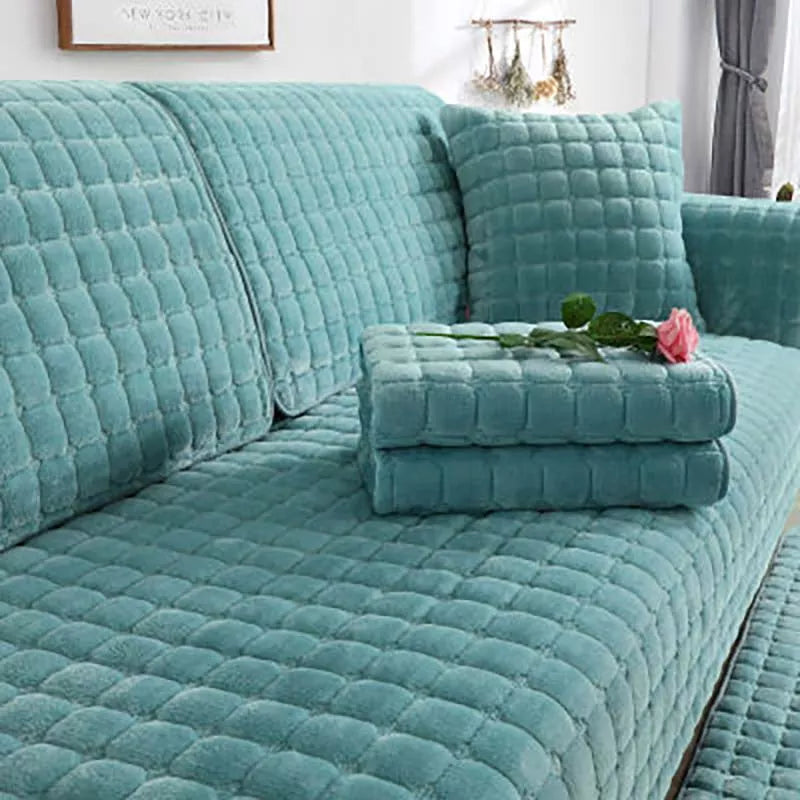 Cozy Home | Non-Slip Sofa Cover with Plush Fabric | Stylish Protection for Your Furniture