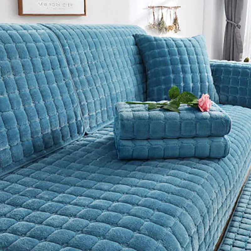 Cozy Home | Non-Slip Sofa Cover with Plush Fabric | Stylish Protection for Your Furniture