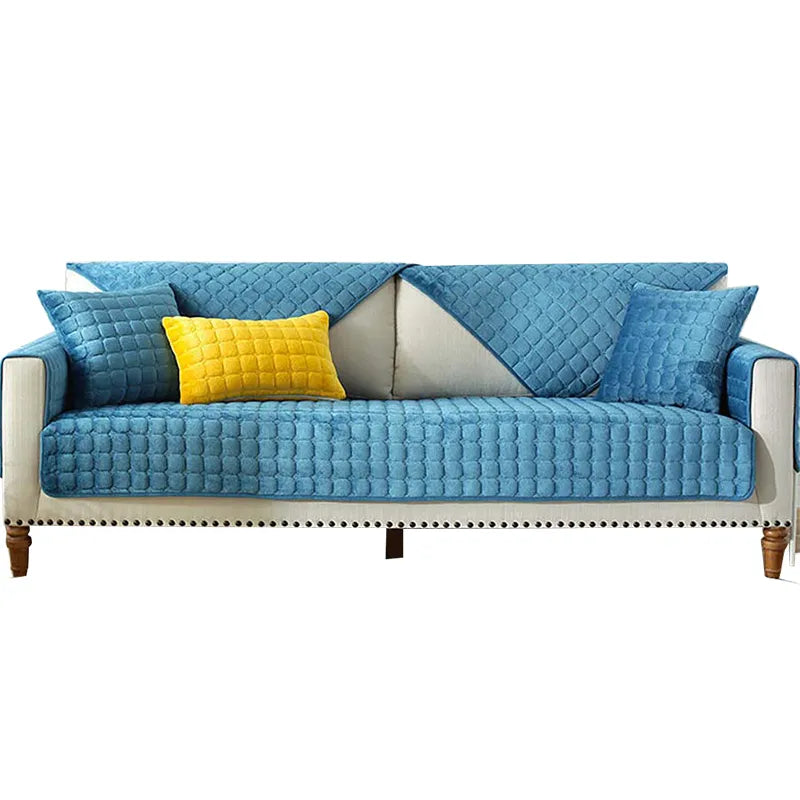 Cozy Home | Non-Slip Sofa Cover with Plush Fabric | Stylish Protection for Your Furniture
