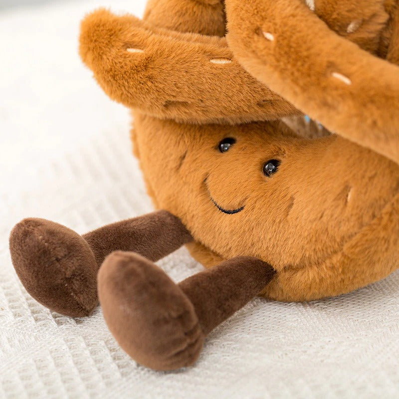 Cozy Pretzel | Plush Toy with Soft Material & Unique Design | Whimsical Accent for Home Decor
