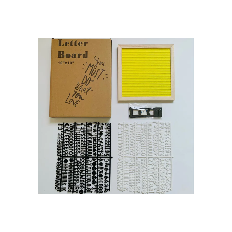 Creative Felt Letter Message Board with Customizable Letters | Stylish Decor for Personal Expression