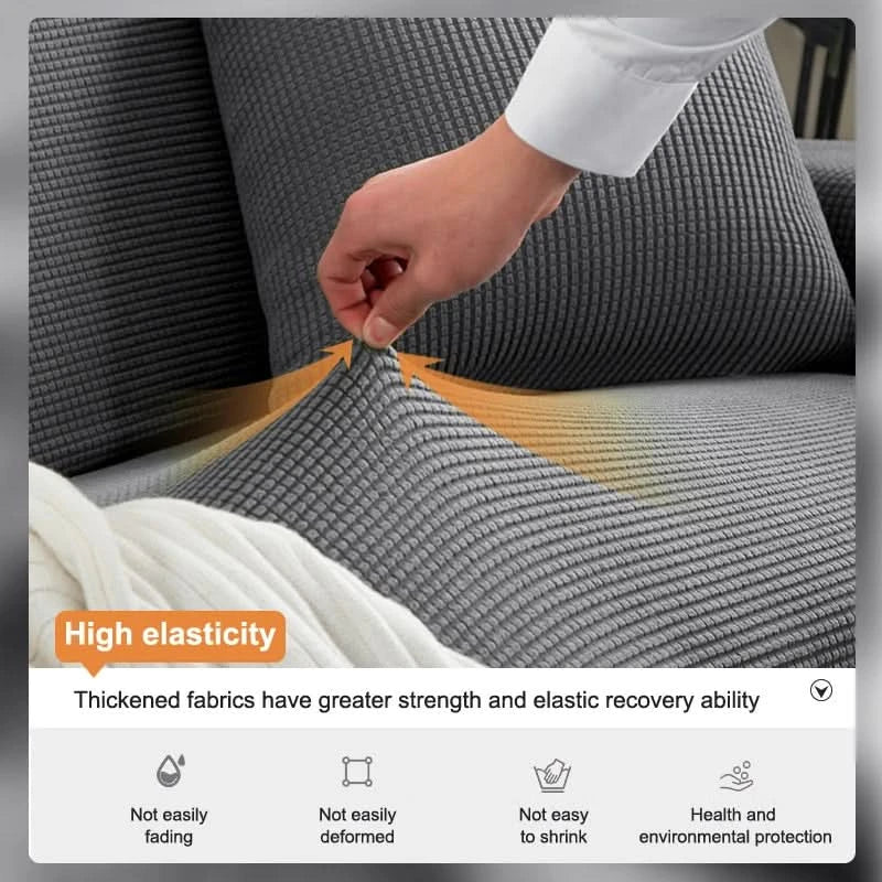 CushionWrap | Waterproof Sofa Cover with Non-Slip Elastic Fit | Stain-Resistant Slipcover for Ultimate Protection and Style