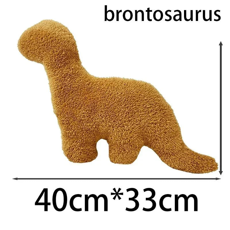 Dino Nugget | Plush Pillow with Soft Cotton Filling | Adorable Dinosaur Design for Comfort and Decor