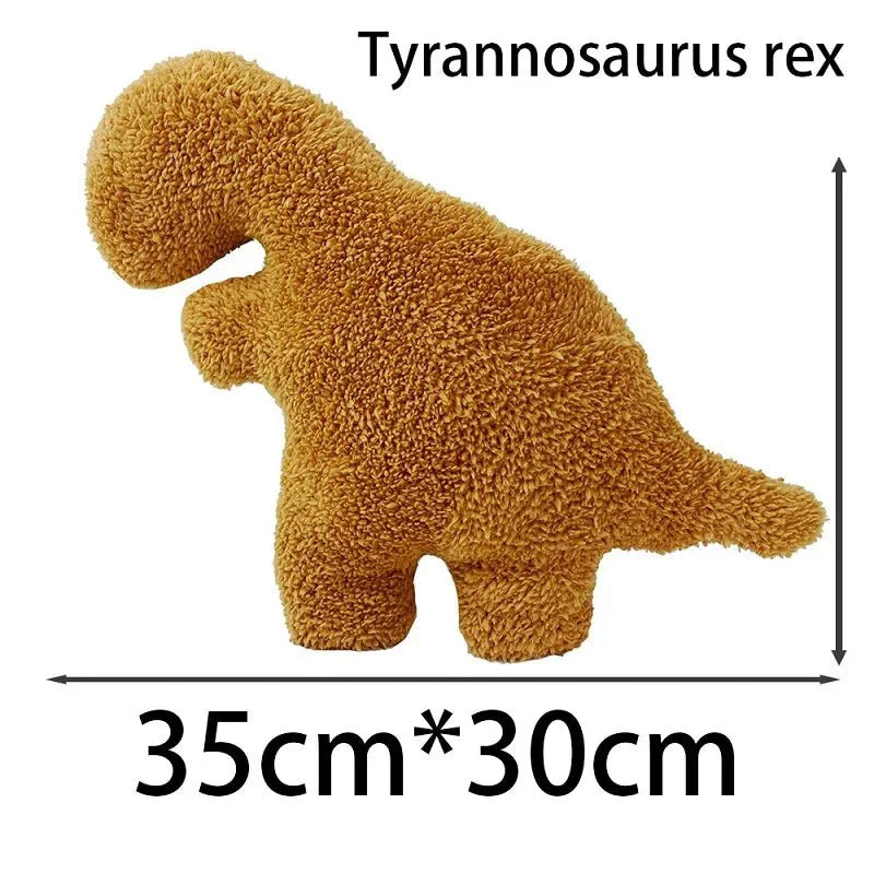 Dino Nugget | Plush Pillow with Soft Cotton Filling | Adorable Dinosaur Design for Comfort and Decor