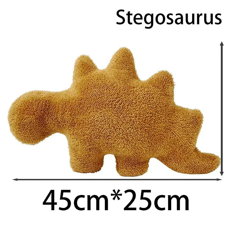 Dino Nugget | Plush Pillow with Soft Cotton Filling | Adorable Dinosaur Design for Comfort and Decor
