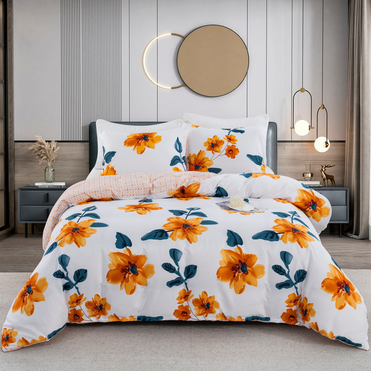 Dreamscape | Bedding Set with Abstract Geometric Design | Soft Fabric for Stylish Comfort