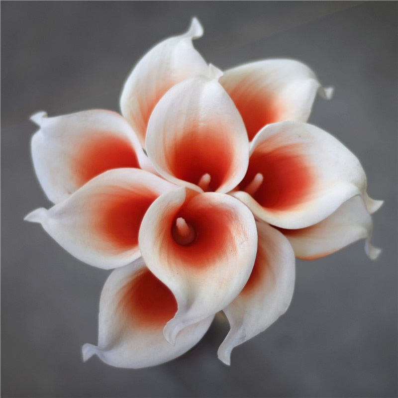 Elegant Calla Lily Flower Bouquet with Real Touch Design | Stunning Marine Blue Decor for Weddings and Events