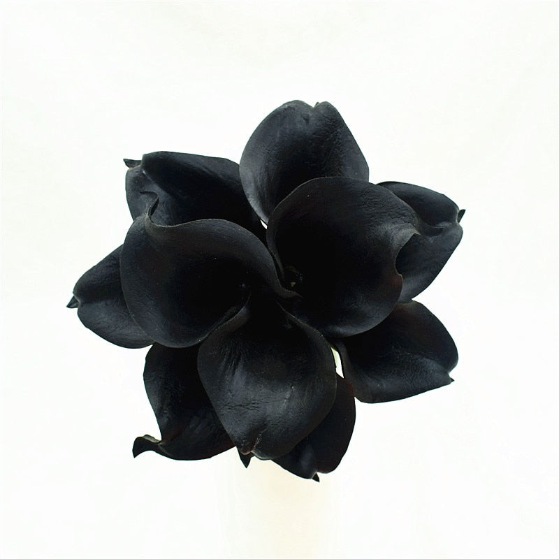 Elegant Calla Lily Flower Bouquet with Real Touch Design | Stunning Marine Blue Decor for Weddings and Events