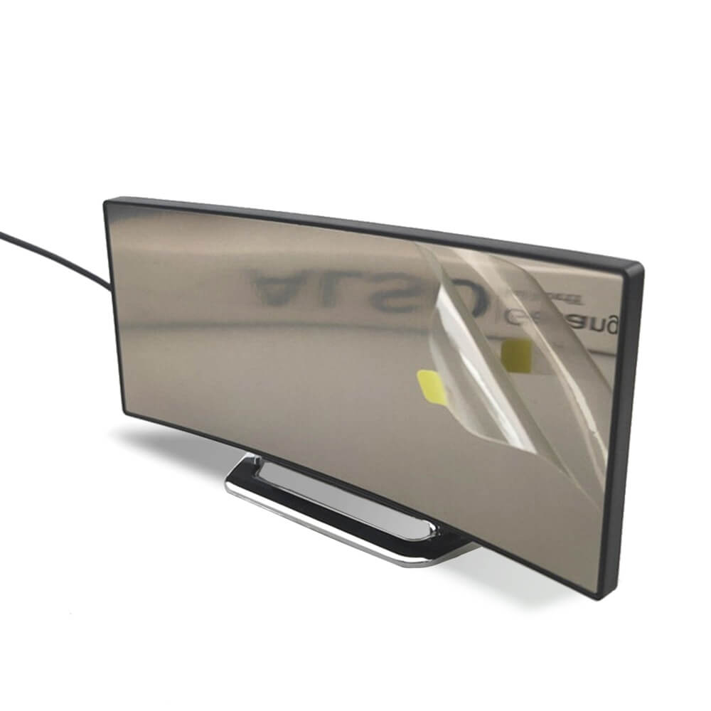 Elegant Curved Digital Alarm Clock with Adjustable Brightness | Contemporary LED Design for Easy Time Viewing