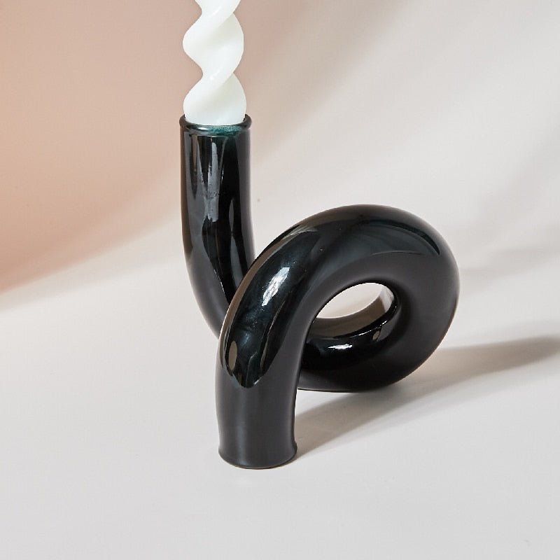 Elegant Glass Candle Holder with Unique Design for Stunning Home Decor