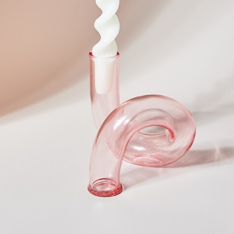 Elegant Glass Candle Holder with Unique Design for Stunning Home Decor