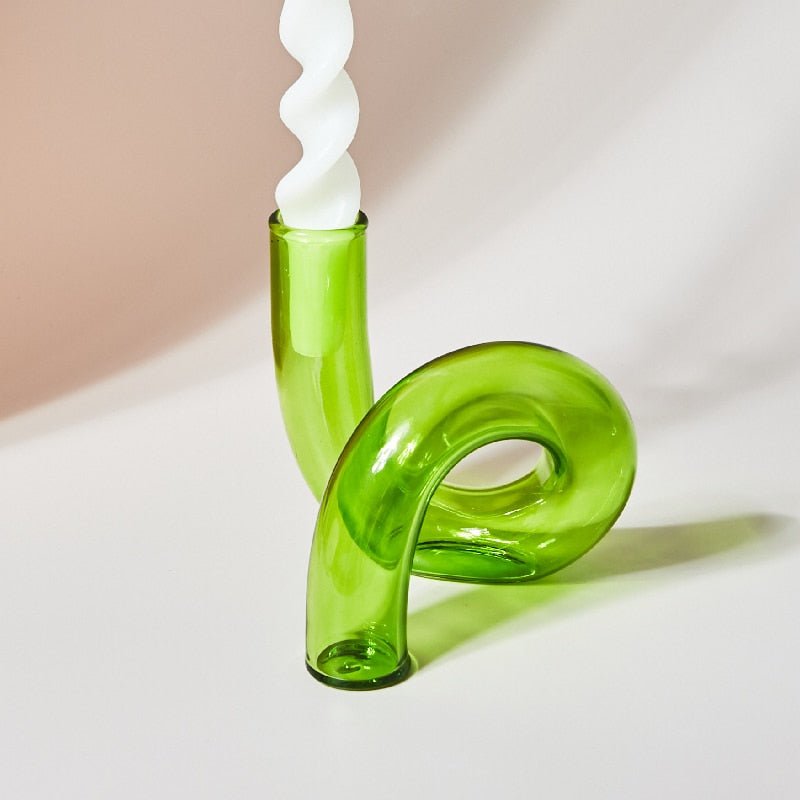 Elegant Glass Candle Holder with Unique Design for Stunning Home Decor