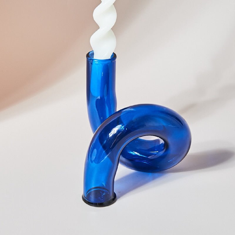 Elegant Glass Candle Holder with Unique Design for Stunning Home Decor