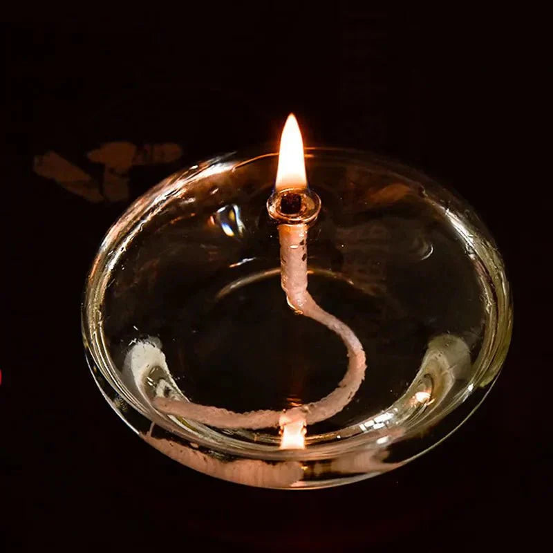 Elegant Glass Oil Lamp | Stylish Candle Holder Design for Cozy Ambiance