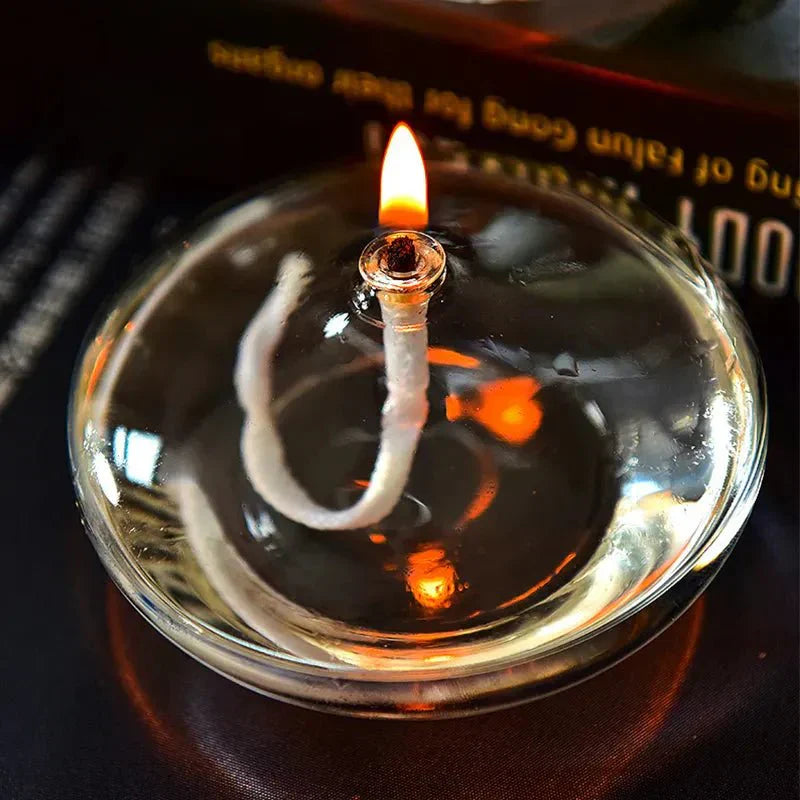 Elegant Glass Oil Lamp | Stylish Candle Holder Design for Cozy Ambiance