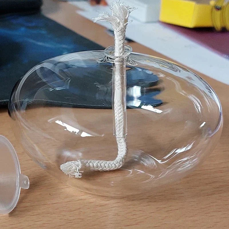 Elegant Glass Oil Lamp | Stylish Candle Holder Design for Cozy Ambiance