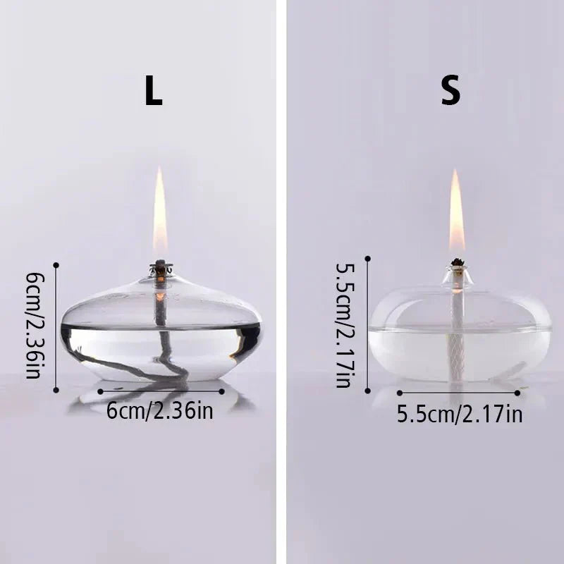 Elegant Glass Oil Lamp | Stylish Candle Holder Design for Cozy Ambiance