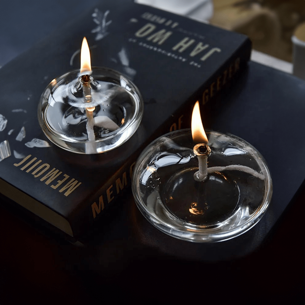 Elegant Glass Oil Lamp | Stylish Candle Holder Design for Cozy Ambiance