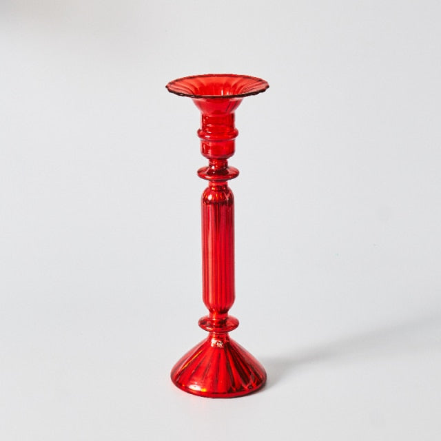 Elegant Glass Tea Light Holders with Unique Abstract Design | Versatile Decor for Home Ambiance