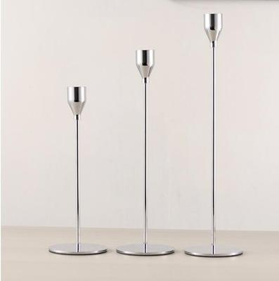 Elegant Metal Candle Holders Set | Modern 3-Piece Design with Non-Slip Base for Stylish Home Decor