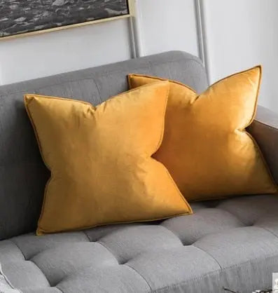 Elegant Velvet Cushion Cover with Hidden Zipper & Soft Texture for Cozy Home Decor
