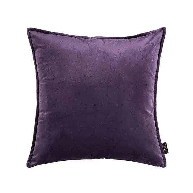 Elegant Velvet Cushion Cover with Hidden Zipper & Soft Texture for Cozy Home Decor