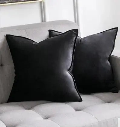 Elegant Velvet Cushion Cover with Hidden Zipper & Soft Texture for Cozy Home Decor
