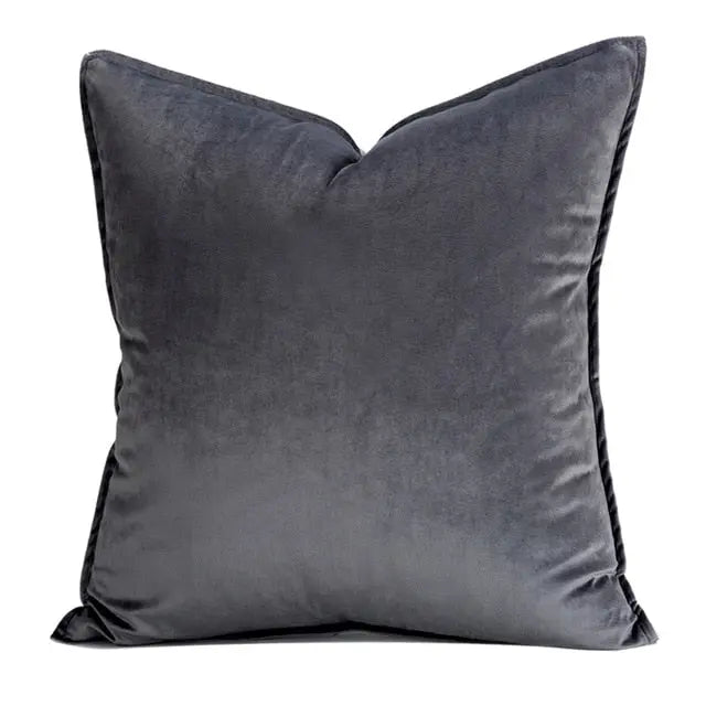 Elegant Velvet Cushion Cover with Hidden Zipper & Soft Texture for Cozy Home Decor