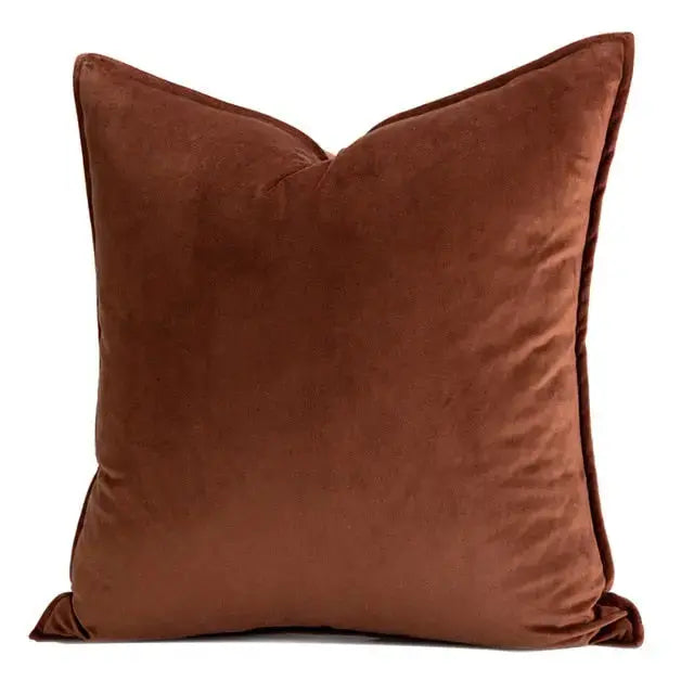 Elegant Velvet Cushion Cover with Hidden Zipper & Soft Texture for Cozy Home Decor